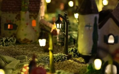 Village de noël miniature